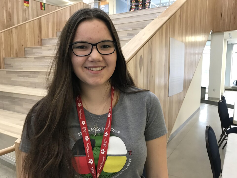 Page Chartrand, participante à la sixième conférence nationale d'Échanges Racines Canadiennes. 