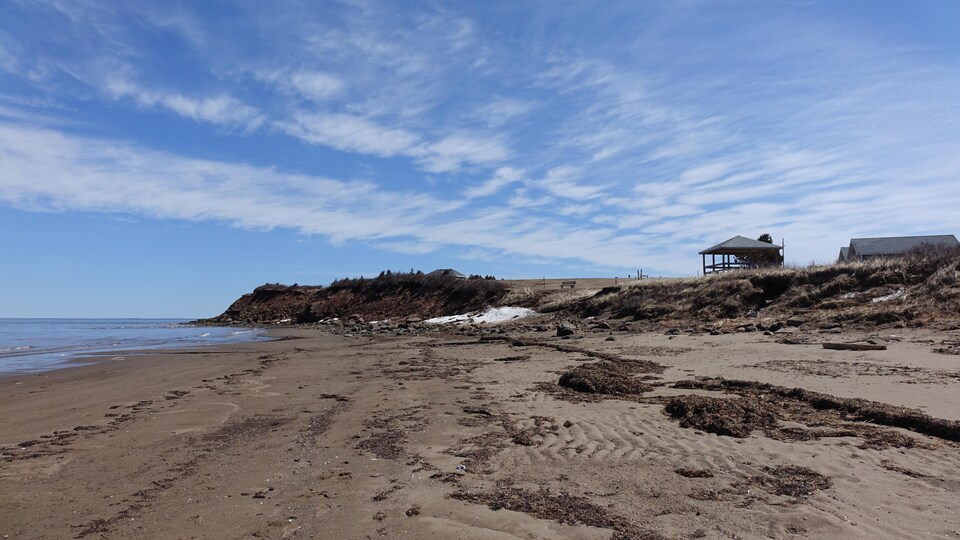La plage Murray au Nouveau-Brunswick le 14 avril 2019.