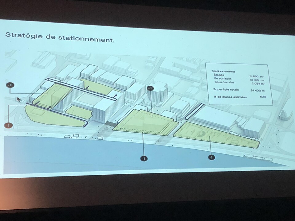 Plan des espaces de stationnement de la Grande Place