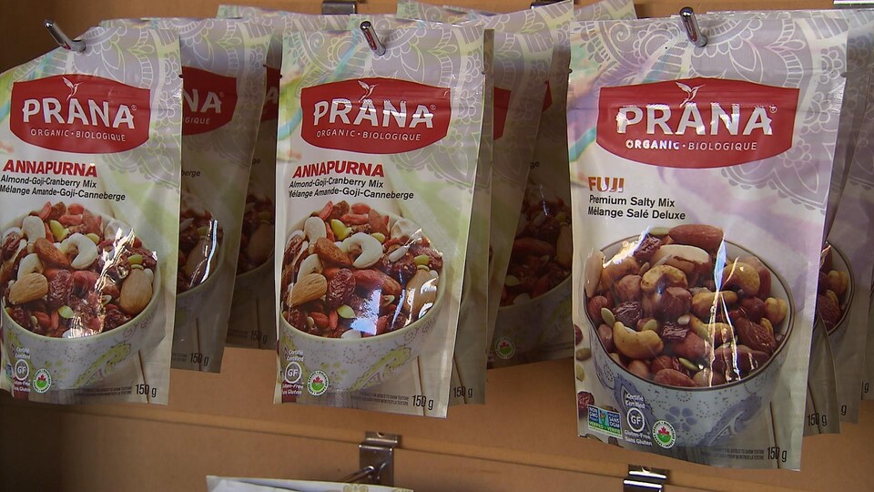 L'entreprise Prana se spécialise dans la production de produits alimentaires biologiques.