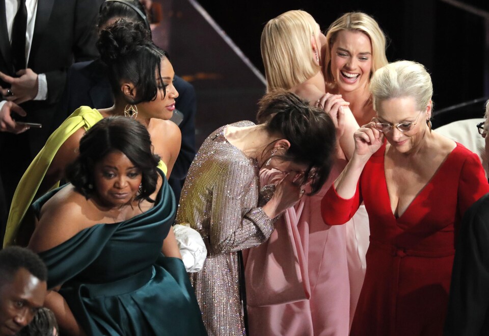 Les actrices Octavia Spencer, Tiffany Haddish, Sally Hawkins, Saoirse Ronan, Margot Robbie et Meryl Streep ont été touchées par le discours de Frances McDormand, sacrée meilleur actrice.