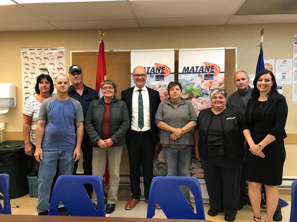 Le député Rémi Massé a fait cette annonce à l'usine de Fruits de mer de l'Est du Québec.