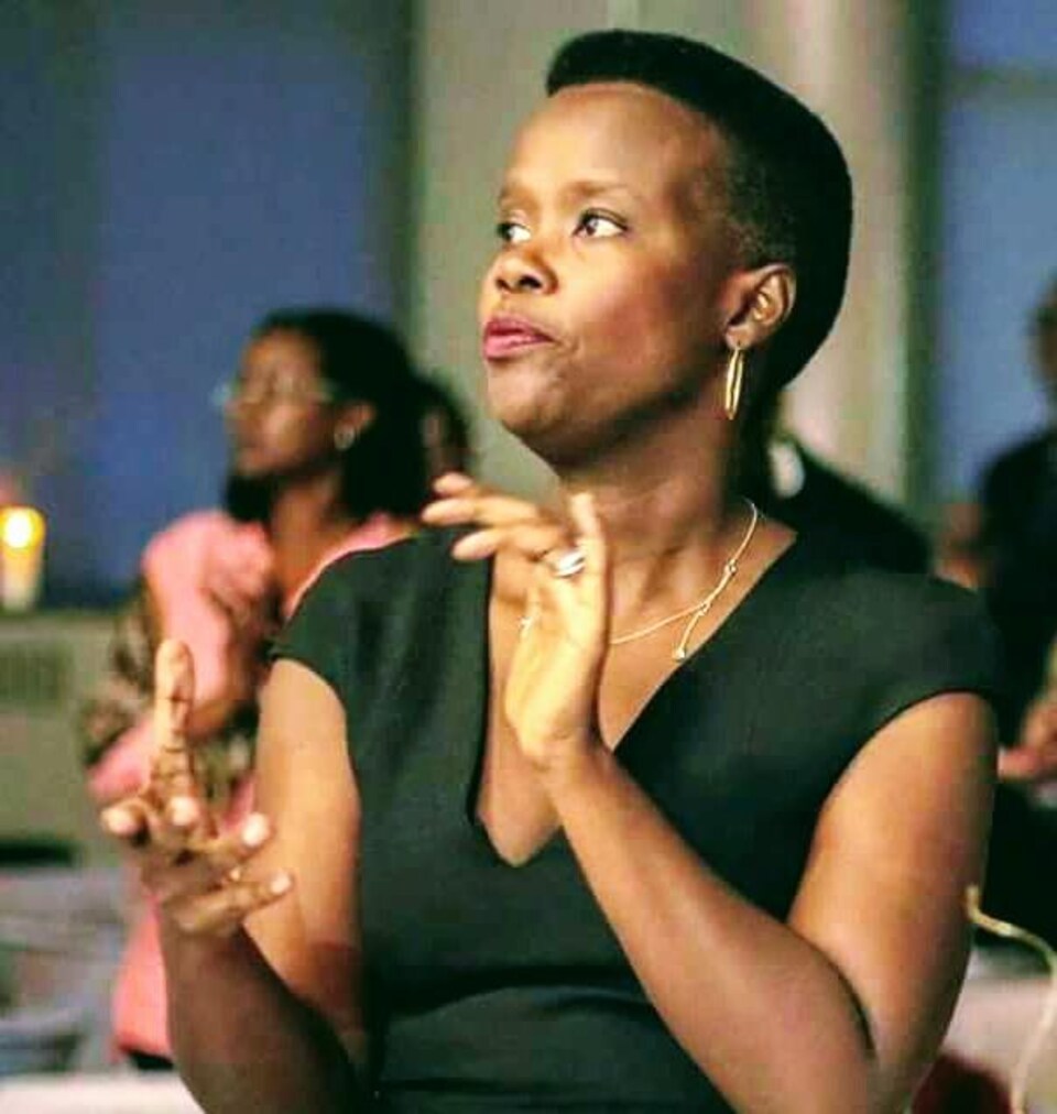 La vice-présidente de l'Alliance des Burundais du Canada, Sandra Barancira