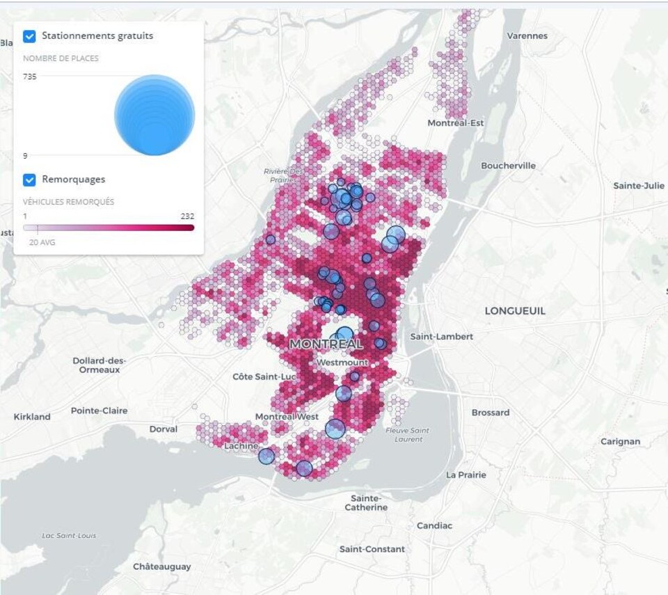 Où sont les points chauds du remorquage à Montréal RadioCanada.ca