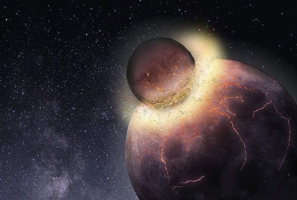 La Collision Planétaire à Lorigine De La Lune Source De La