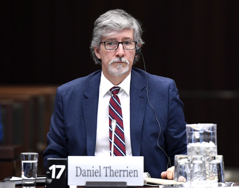 Le commissaire à la protection de la vie privée du Canada, Daniel Therrien, devant un comité parlementaire, mardi, à Ottawa. 