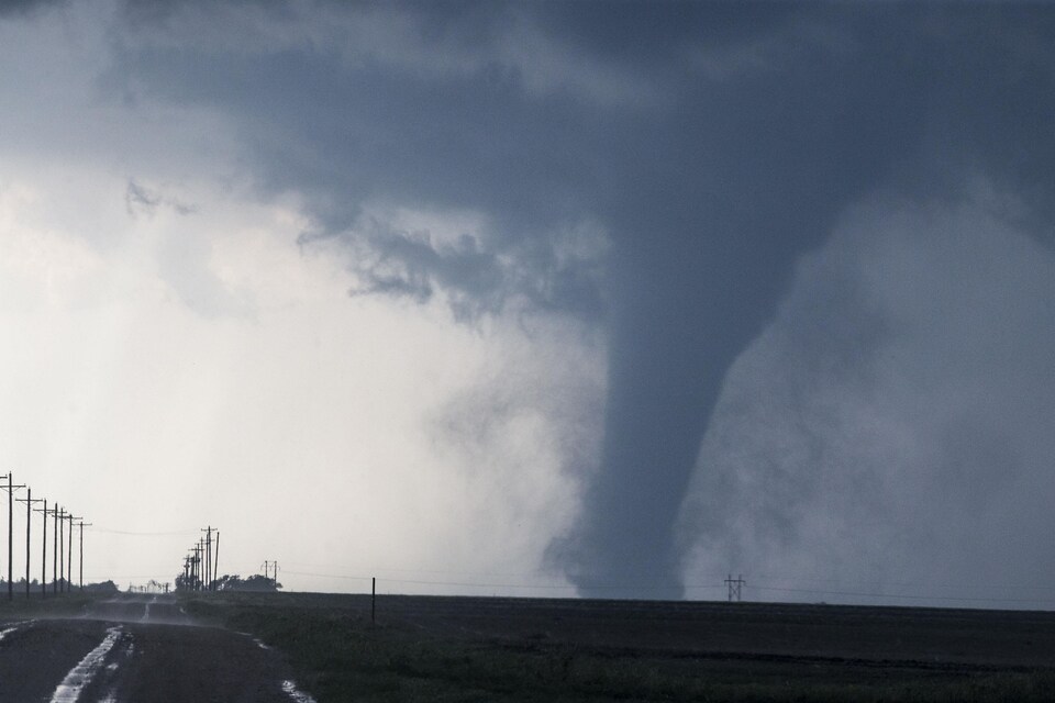 Une tornade près de Dodge City, au Kansas, en mai 2016.