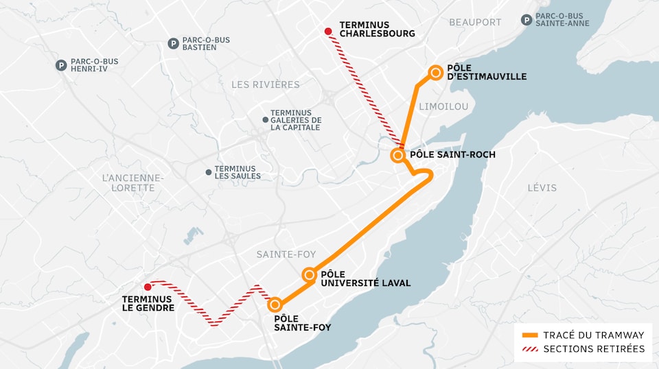 Selon le maire Labeaume, la CAQ a proposé un scénario qui changeait considérablement le tracé du tramway 