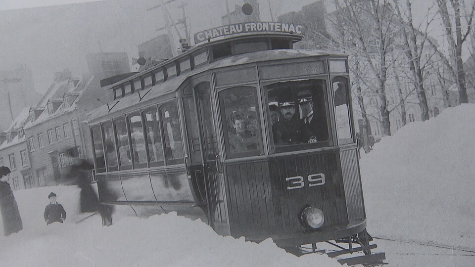 Tramway de Québec en hiver