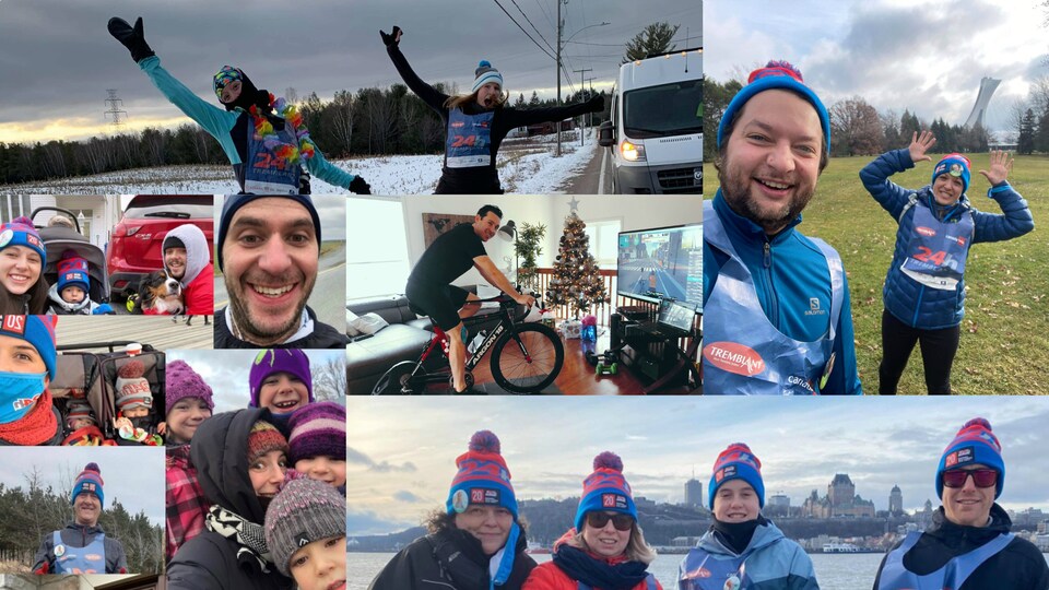 On voit un montage de photos des participants.
