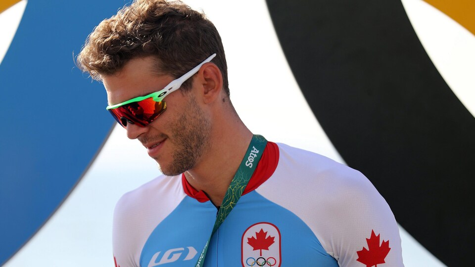 Il ciclista canadese sorride prima di partecipare alle Olimpiadi di Rio 2016
