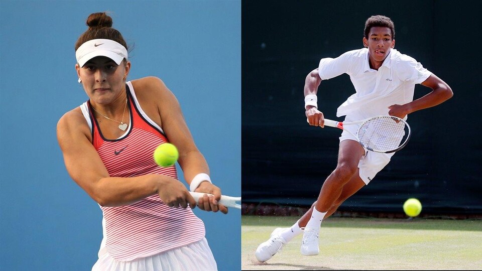 Bianca Andreescu et Félix Auger-Aliassime