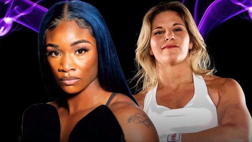 L'affiche du combat à venir entre Claressa Shields et Marie-Eve Dicaire