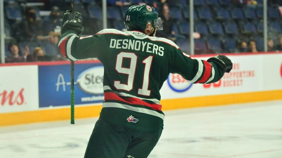 Elliot Desnoyers montre ses couleurs avec les Mooseheads d'Halifax