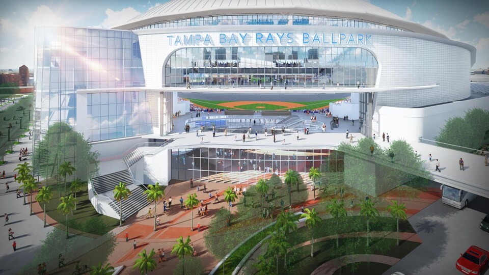 Le plan d'un nouveau stade de baseball à Tampa
