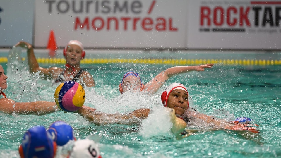 The Quebecer tries to stand out during the Canada Cup in Montreal.