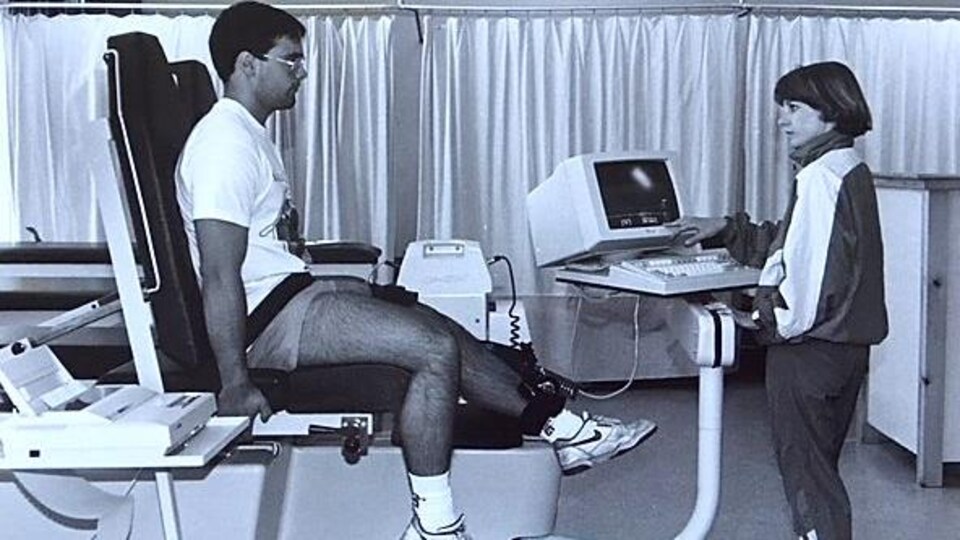 Un patient en physiothérapie