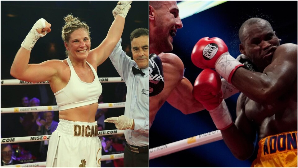 Marie-Ève Dicaire et Adonis Stevenson.