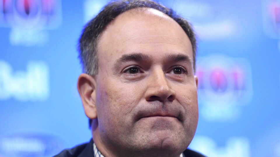 Pierre Dorion en conférence de presse.