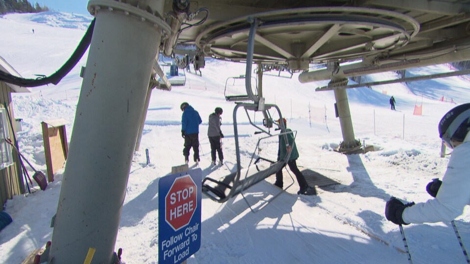 Une station de ski.