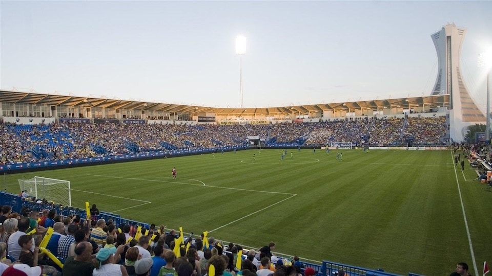 Vue générale du stade pendant un match