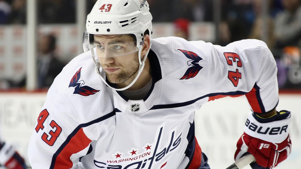 L'attaquant des Capitals de Washington Tom Wilson