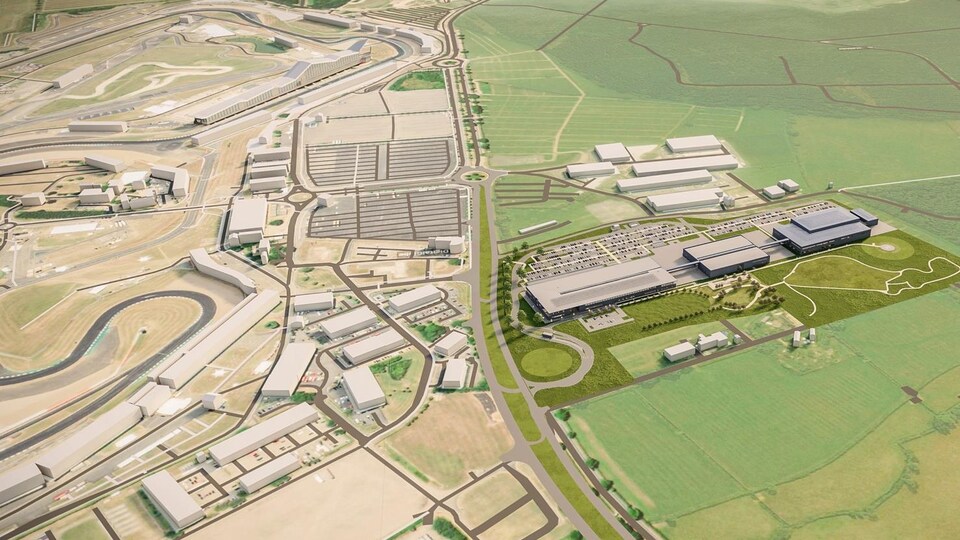 Graphique de la nouvelle usine vue de haut