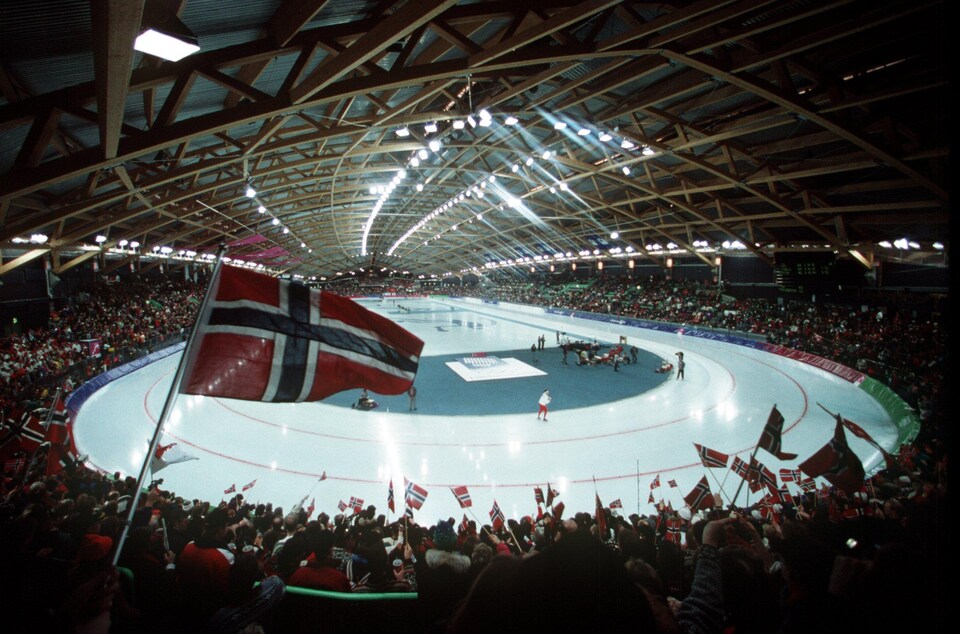 L'anneau de vitesse de Lillehammer aux Jeux olympiques de 1994