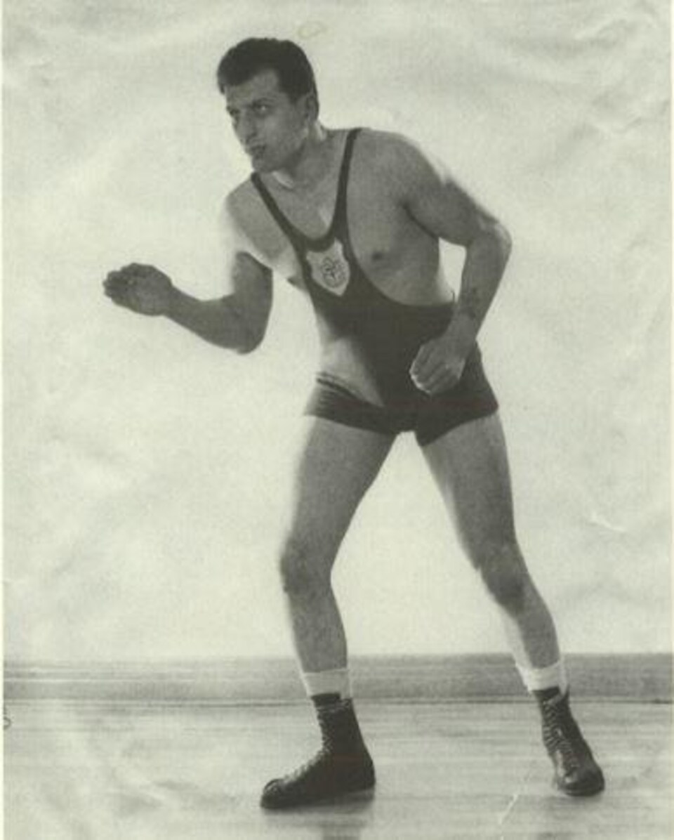 George Reinitz champion canadien de lutte en 1957