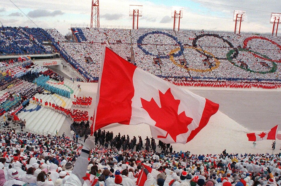 La cérémonie d'ouverture des Jeux d'hiver de 1988 à Calgary