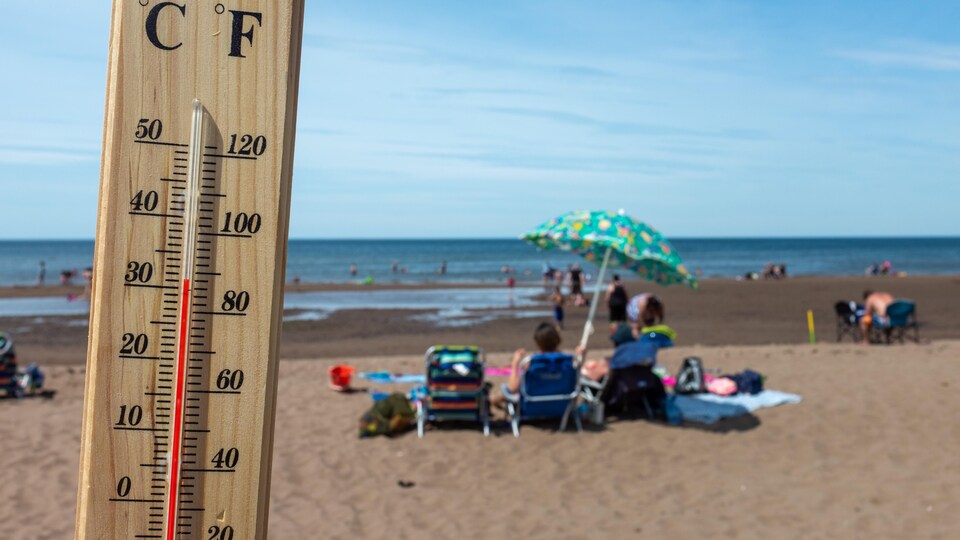 Une plage au Nouveau-Brunswick.