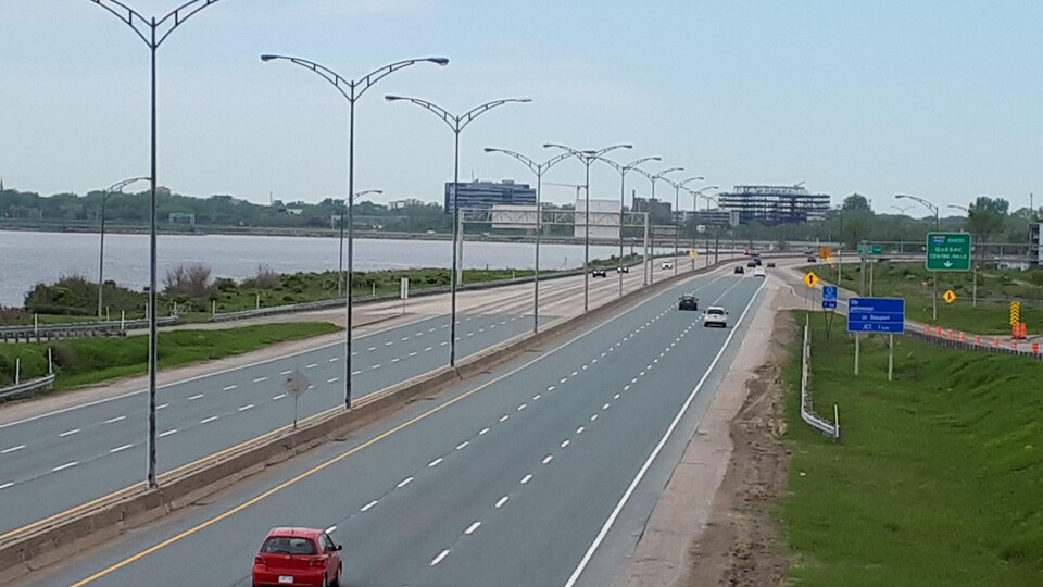 L'autoroute Dufferin-Montmorency à Québec.