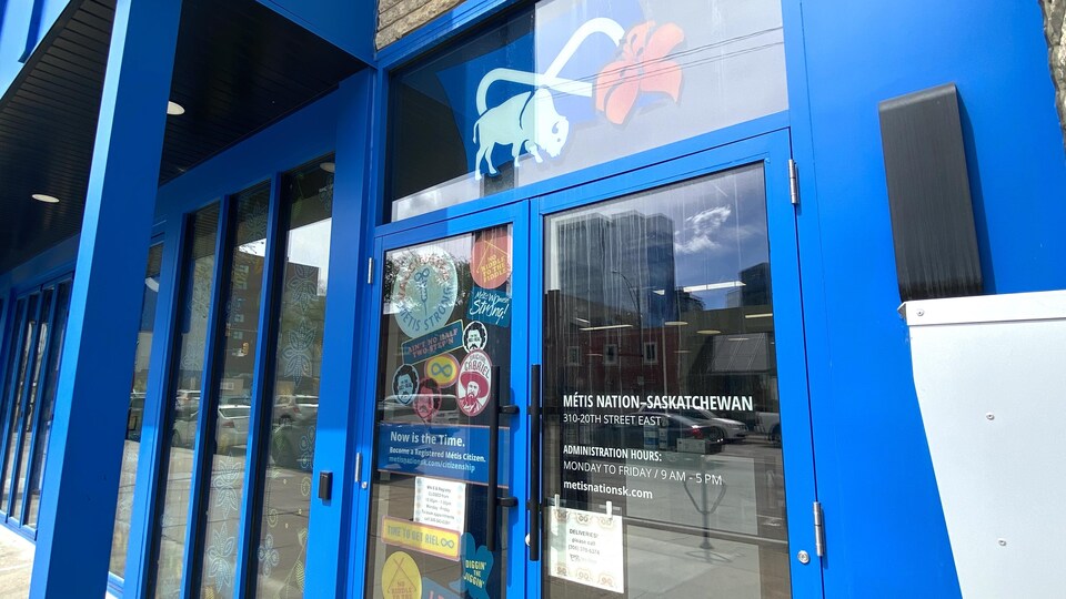 Le bureau de la Nation métisse de la Saskatchewan, au centre-ville de Saskatoon.