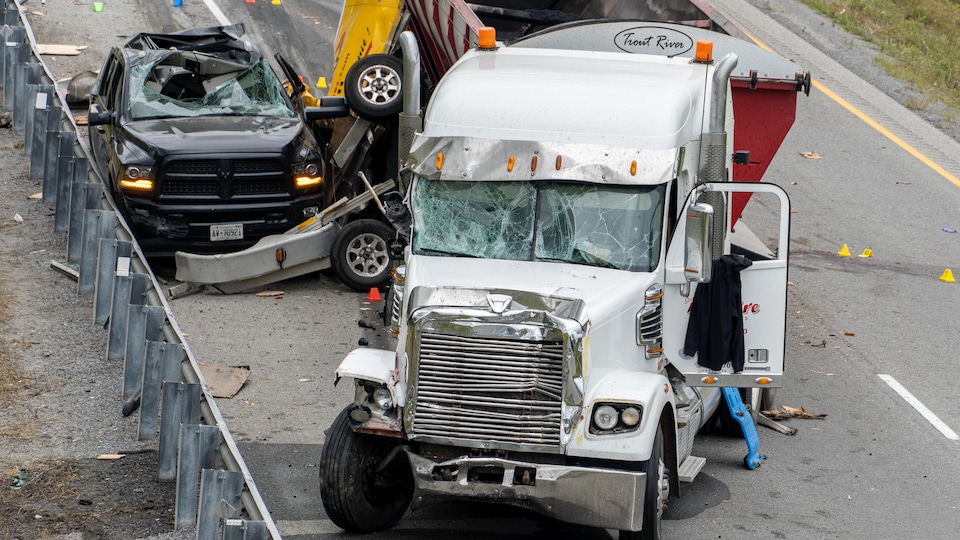 Un accident de la route.