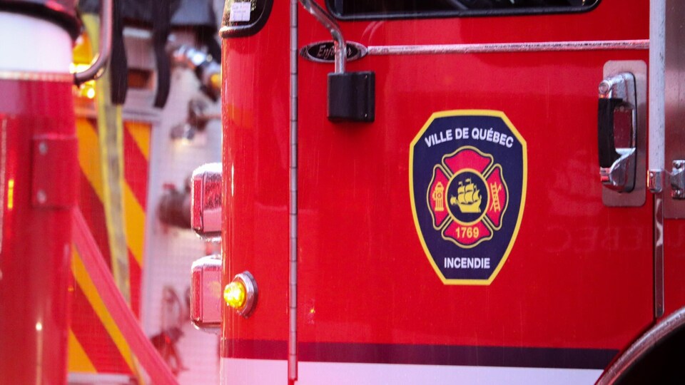 Un camion du Service de protection contre l'incendie de la Ville de Québec.