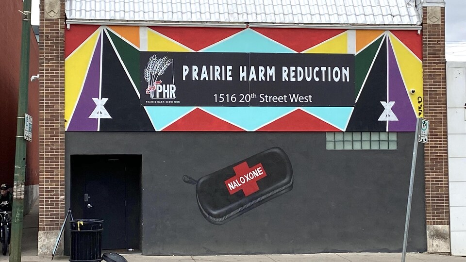 La façade du site d'injection Prairie Harm Reduction de Saskatoon.