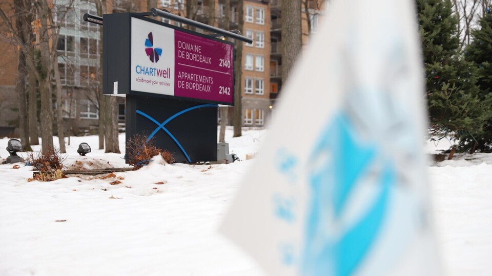 Un panneau des Appartements de Bordeaux de la compagnie Chartwell à Québec.