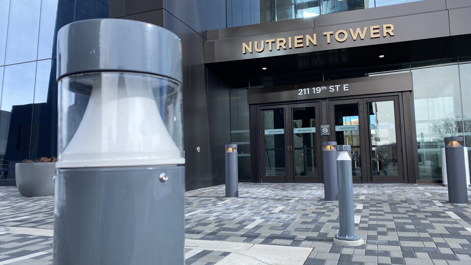 La tour de bureaux de Nutrien, à Saskatoon, en Saskatchewan.