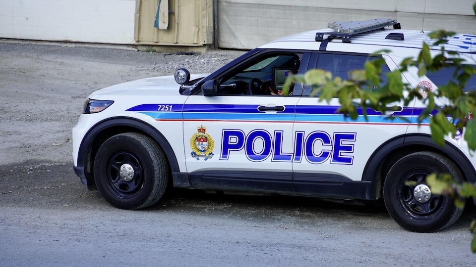 Une voiture du Service de police d'Ottawa.