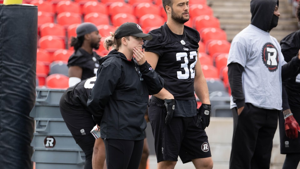 Meagan Ferguson while exercising.
