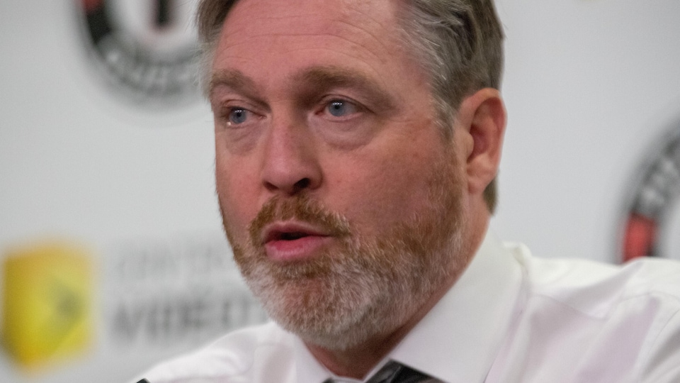 Patrick Roy, entraîneur des Remparts de Québec.
