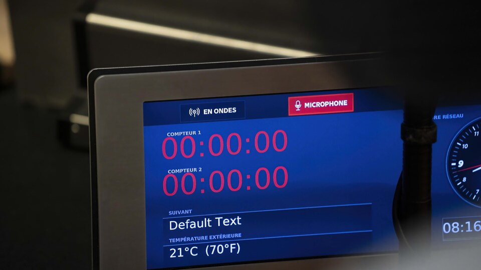 Un écran d'ordinateur affichant un chronomètre.