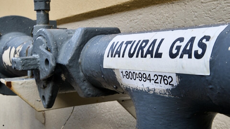 Une conduite de gaz naturel.