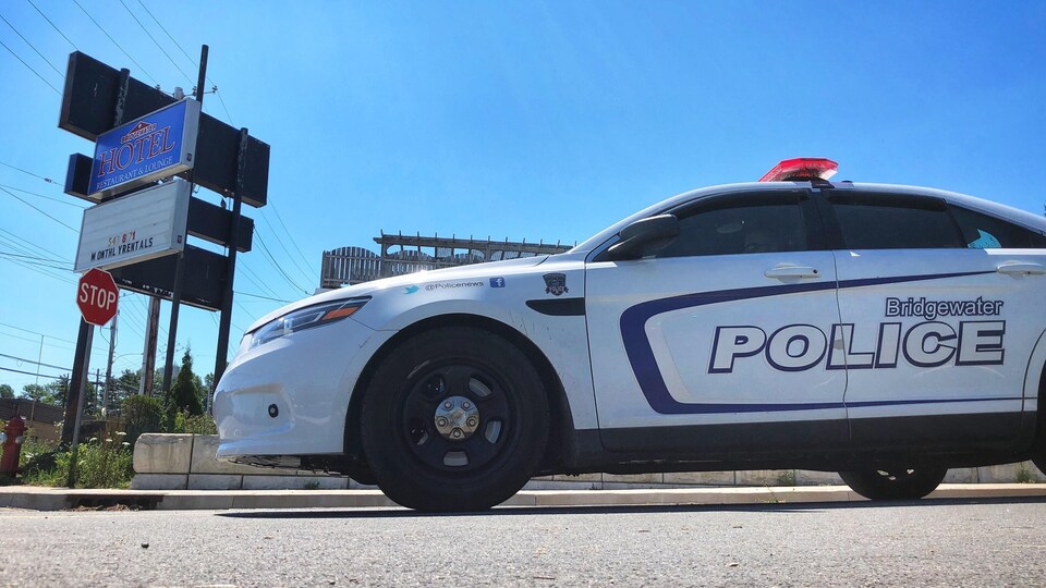 Une voiture de police de Bridgewater, en Nouvelle-Écosse.