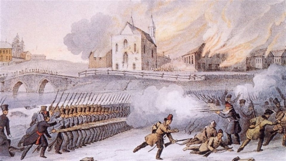 La bataille de Saint-Eustache, le 14 décembre 1837