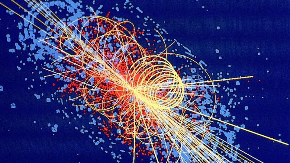Désintégration d'un boson de Higgs