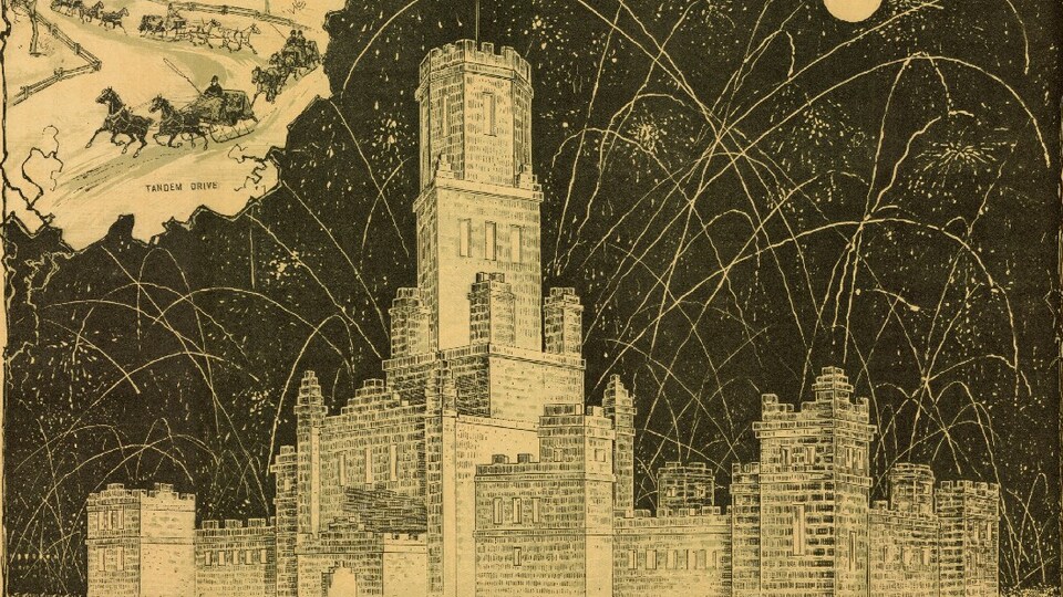 Représentation du château de glace.