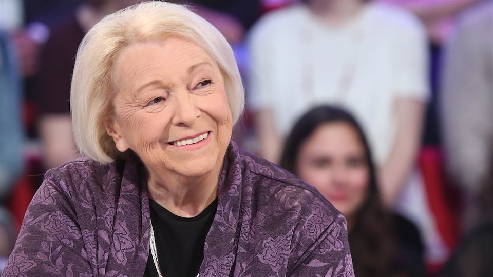 Lise Payette sur le plateau de <i>Tout le monde en parle </i> en 2016
