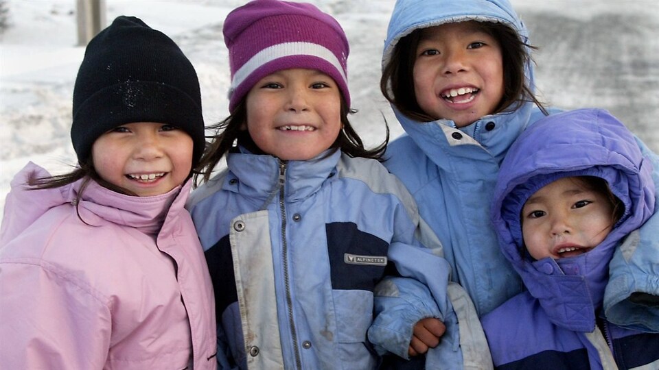 Des enfants innus de Natuashish