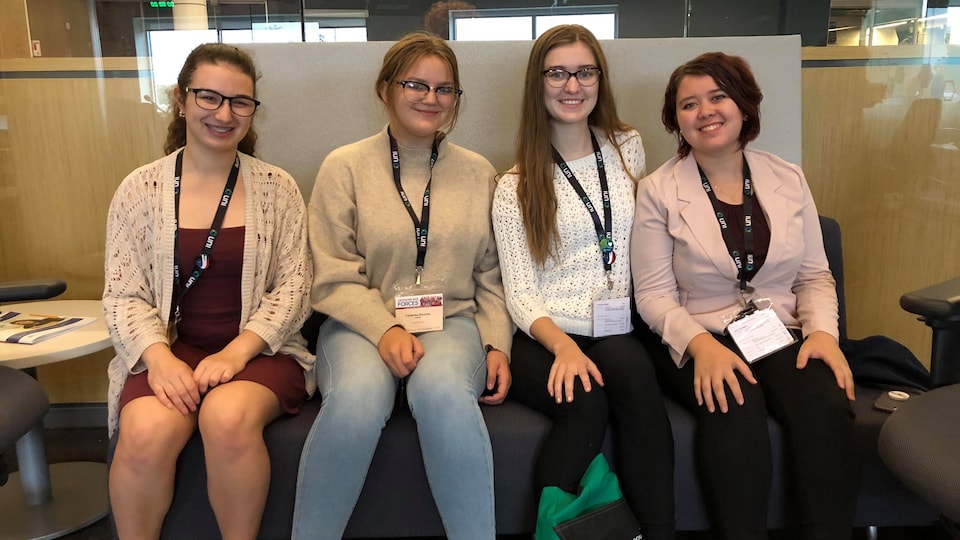 Magalie Chinchilla Chaput, Frédérike Di Battista-Boucher, Farrah Mcgraw et Aidan Auger.
